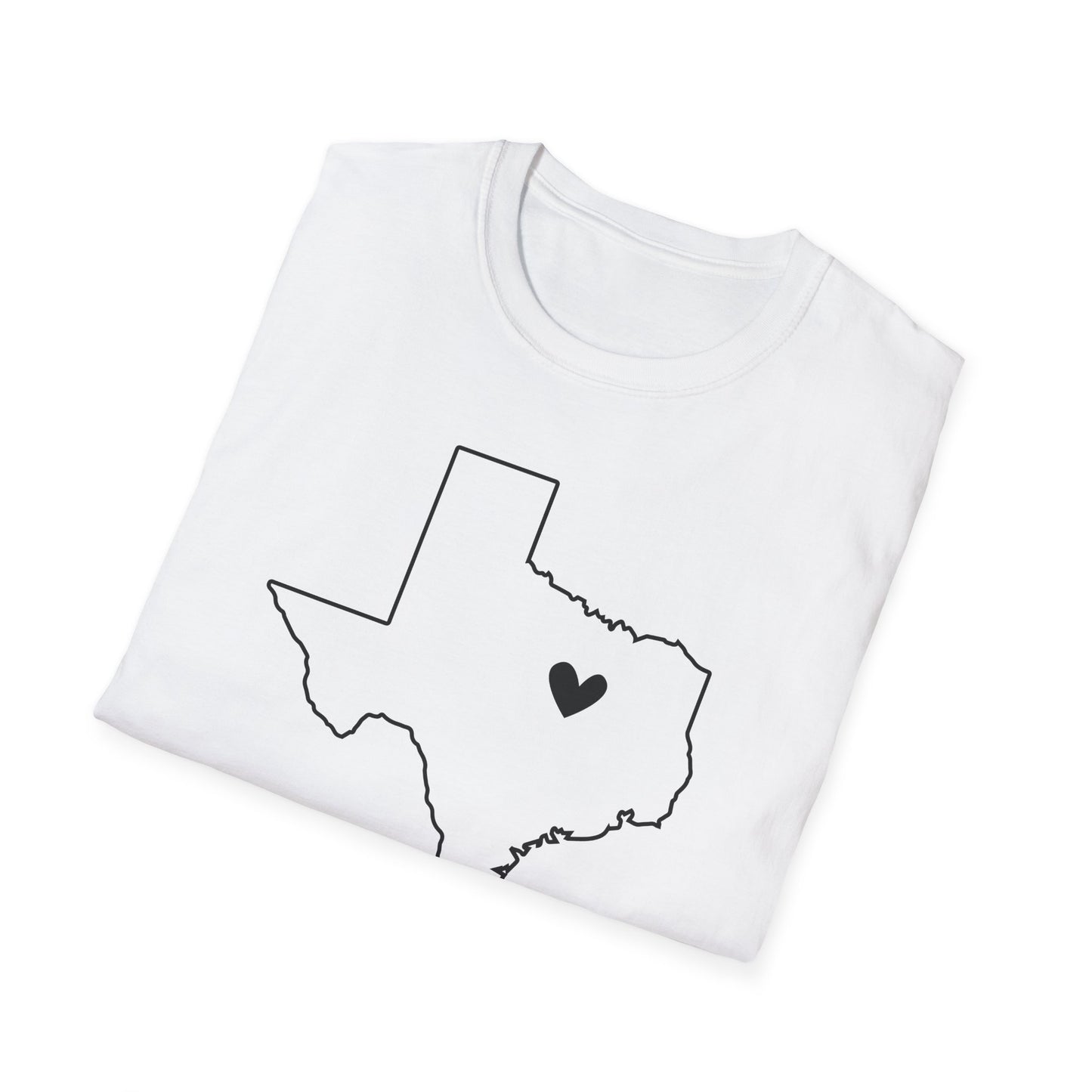 Texas Heart Tee Shirt
