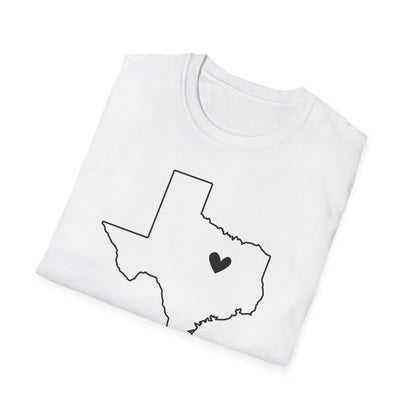 Texas Heart Tee Shirt
