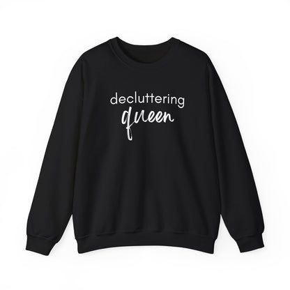 Decluttering Queen Black Sweatshirt