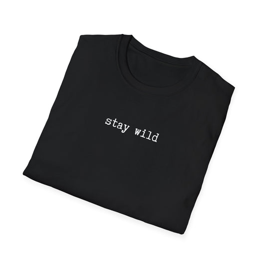 Stay Wild Black Tee