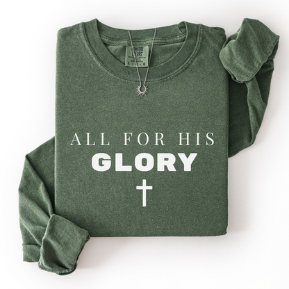 All For His Glory Long Sleeve Tee