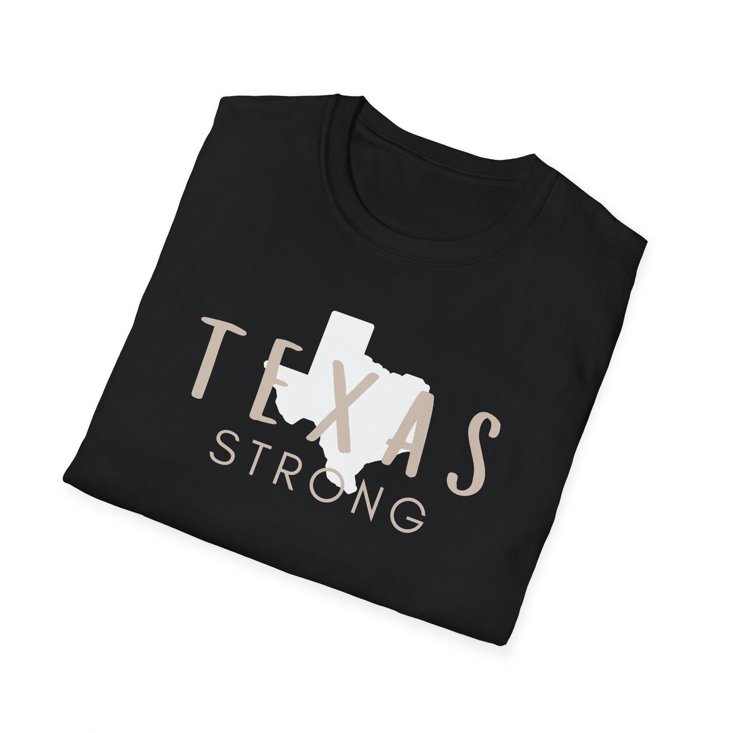Texas Strong State Black Tee