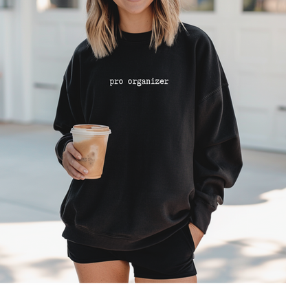 Pro Organizer Black Sweatshirt