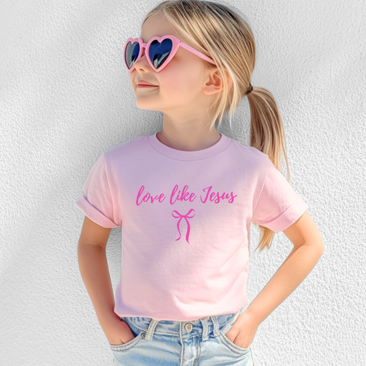 Love Like Jesus Pink Youth Tee