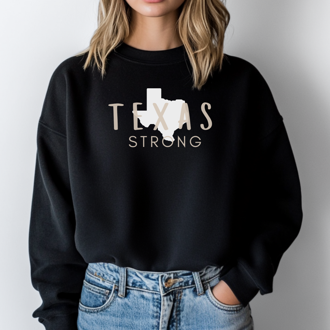 Texas Strong Black Sweatshirt